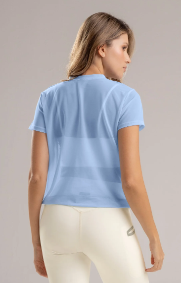 Blusa Translúcida Babalu Unitalla Manga Corta con Ajustador