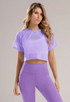 Blusa Cropped Translúcida Babalu Unitalla de Malla