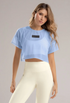 Blusa Cropped Translúcida Babalu Unitalla de Malla