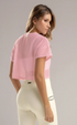 Blusa Cropped Translúcida Babalu Unitalla de Malla