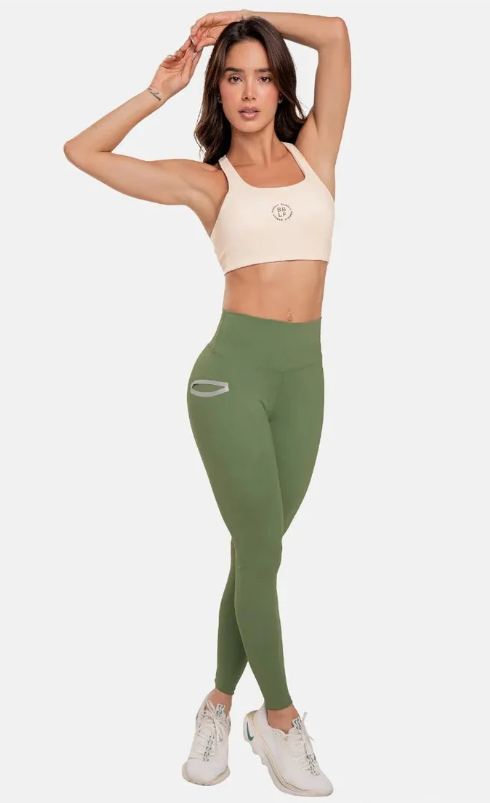 Leggings Unitalla Babalu Tiro Alto con Bolsillo