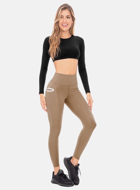 Leggings Unitalla Babalu Tiro Alto con Bolsillo