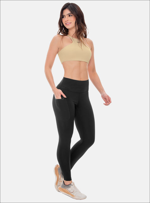 Leggings Unitalla Babalu Tiro Alto con Bolsillo