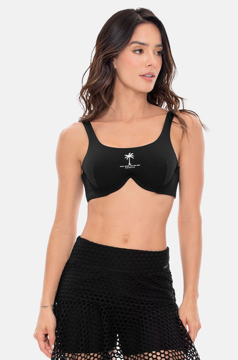 Top Deportivo con Varilla Babalú Talla M 108363 Negro