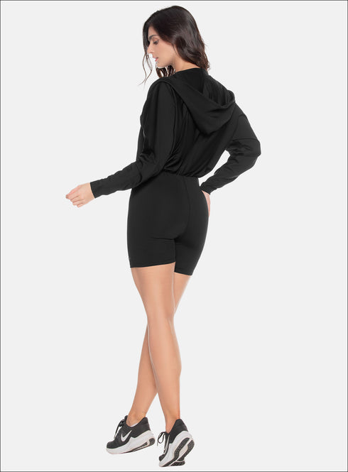 Enterizo Con Capucha Babalú® Negro Unitalla 109523