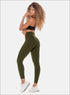 Leggins Deportivos Supplex Verde Militar Mujer - Mallas Fitness Babalú® 110233