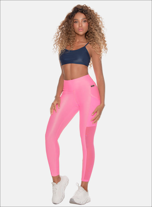 Leggins Brillosos Deportivos Mujer Funcionales - Mallas Gym Babalú® 110263
