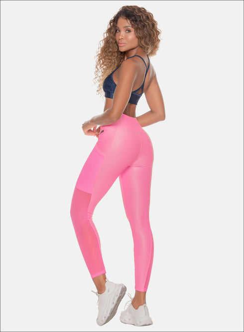Leggins Brillosos Deportivos Mujer Funcionales - Mallas Gym Babalú® 110263