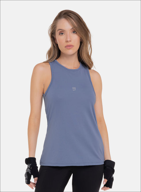 Blusa Deportiva Escote Espalda Babalú Azul Unitalla 112093