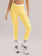 Leggings Babalu Amarillo Unitalla Tiro Alto con Líneas Laterales