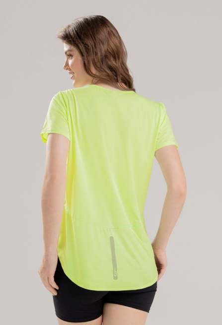 Blusa Deportiva Babalu Talla S Manga Corta Dobladillo Curvo