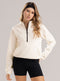 Sudadera Deportiva Babalú Beige Media Cremallera Unitalla