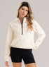 Sudadera Deportiva Babalú Beige Media Cremallera Unitalla