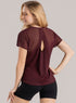 Blusa Deportiva Babalú Vino con Espalda Transpirable Talla S
