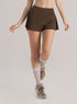 Short Falda Deportivo Babalú Café con Licra Interna Talla S