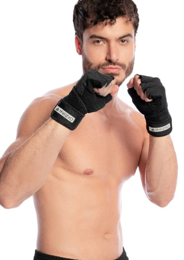 Guantes Deportivos Hombre Poliester Inizio Talla M Negro