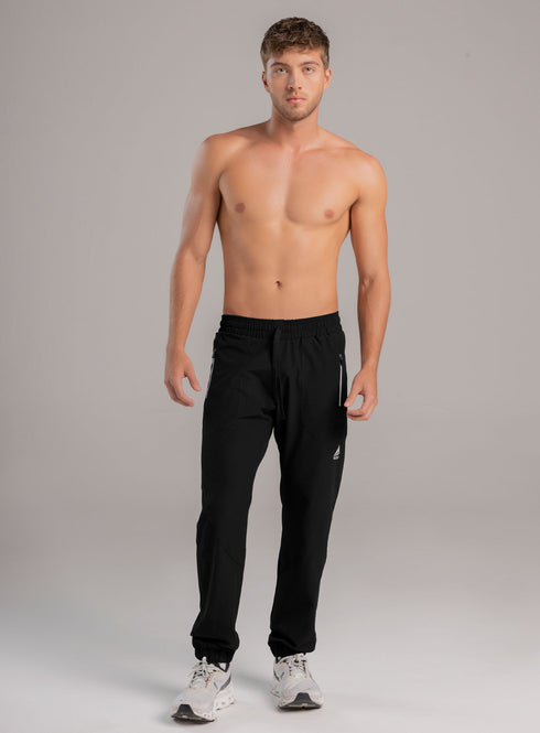 Pantalón Jogger Deportivo Inizio Hombre Talla M Verde y Negro