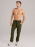 Pantalón Jogger Deportivo Inizio Hombre Talla M Verde y Negro