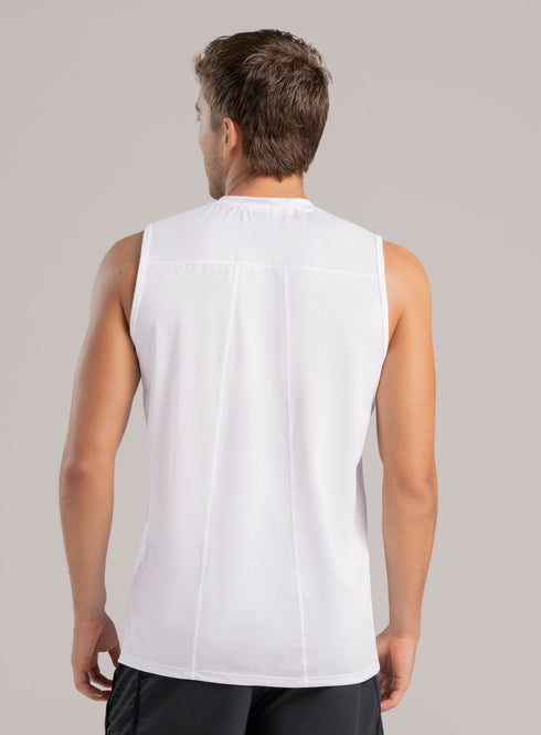 Playera Sin Mangas Deportiva Inizio Blanca para Hombre M