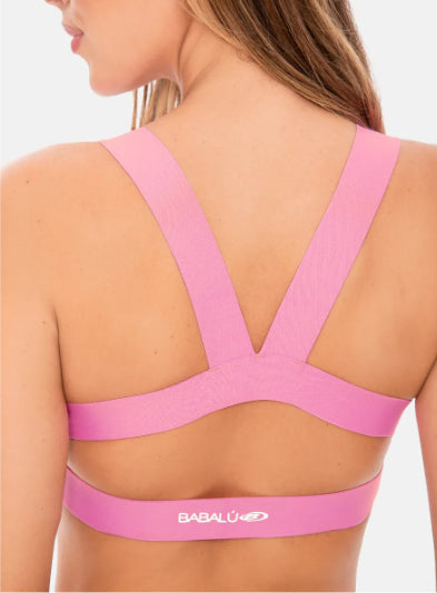 Top Deportivo Mujer Escote Semi transparente Babalú® 92343