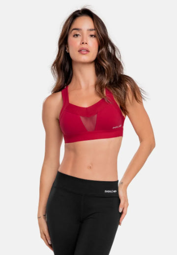 Top Deportivo Mujer Escote Semi transparente Babalú® 92343