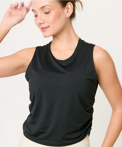 Blusa Deportiva Fruncida para Mujer Gymco