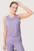 Blusa Deportiva Fruncida para Mujer Gymco